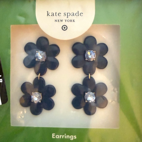 kate spade Jewelry - Kate Spade Midnight Blue Floral Earrings Gift Set